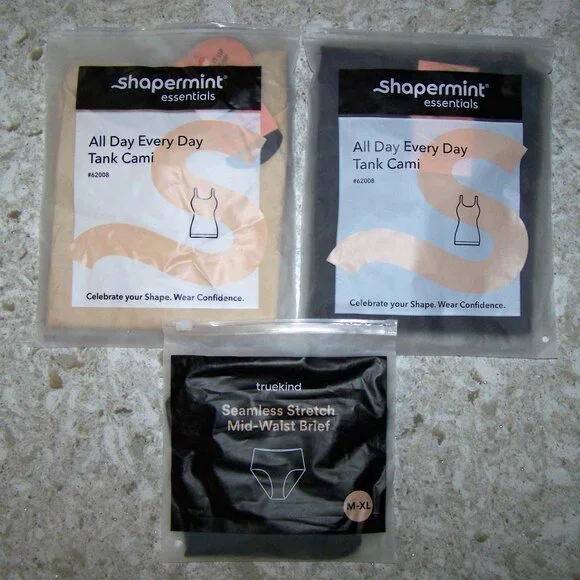 Shapermint 3 pc set - 2 Every Day Tank Camis XXL + 1 Brief - Picture 1 of 3